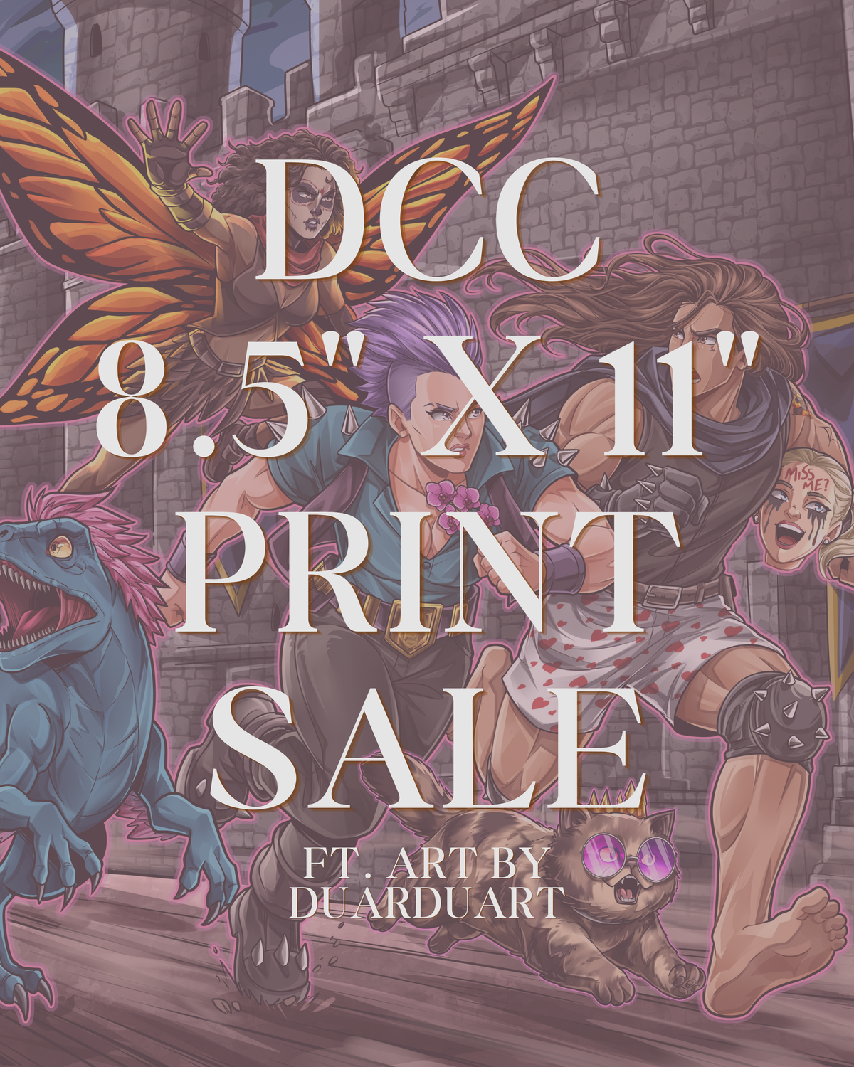 8.5 x 11 Dungeon Crawler Carl Art Prints ft Art by Duarduart