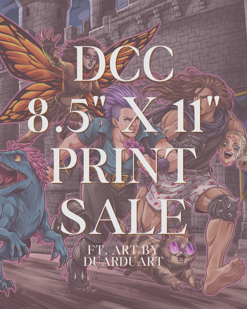 8.5 x 11 Dungeon Crawler Carl Art Prints ft Art by Duarduart