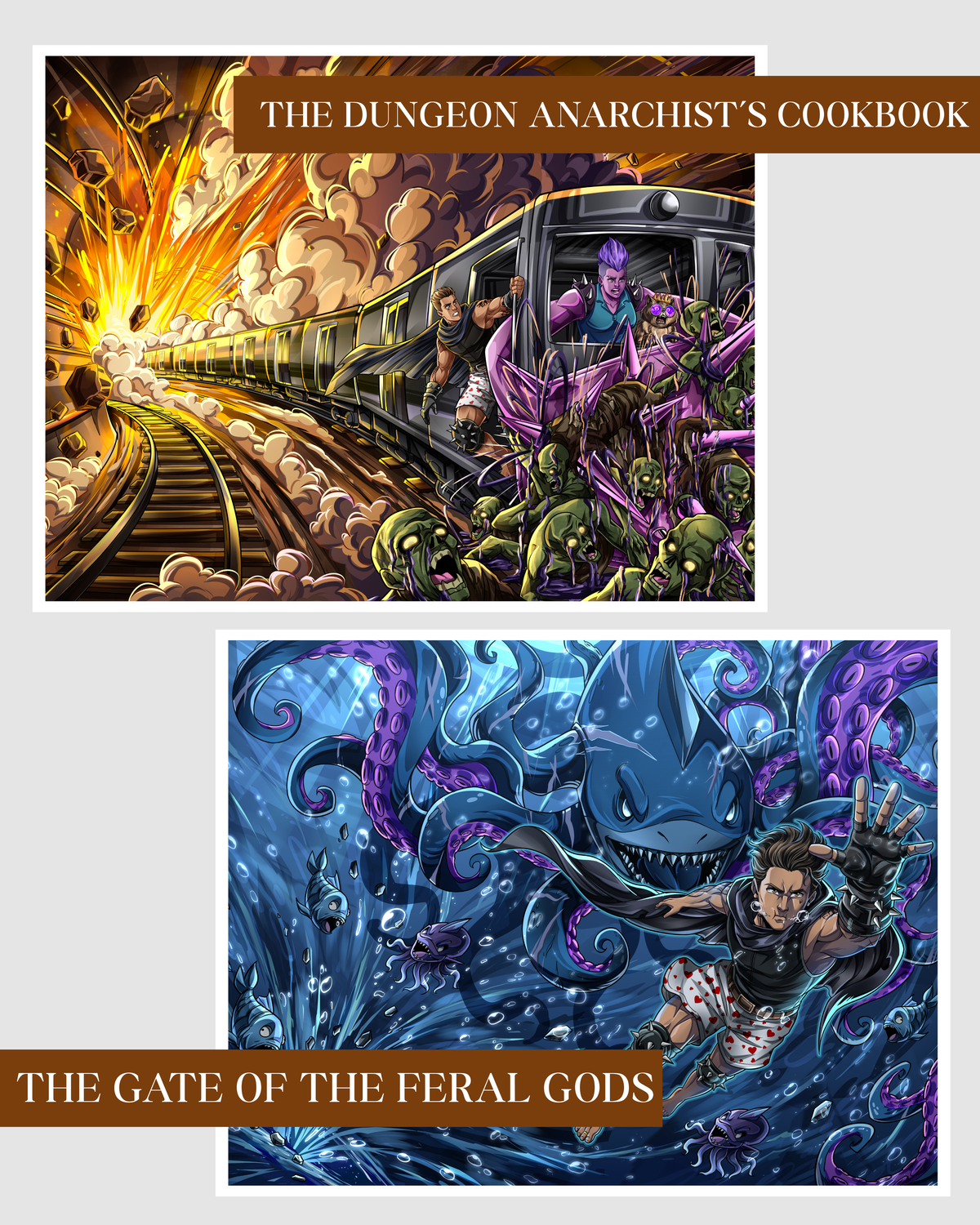 8.5 x 11 Dungeon Crawler Carl Art Prints ft Art by Duarduart