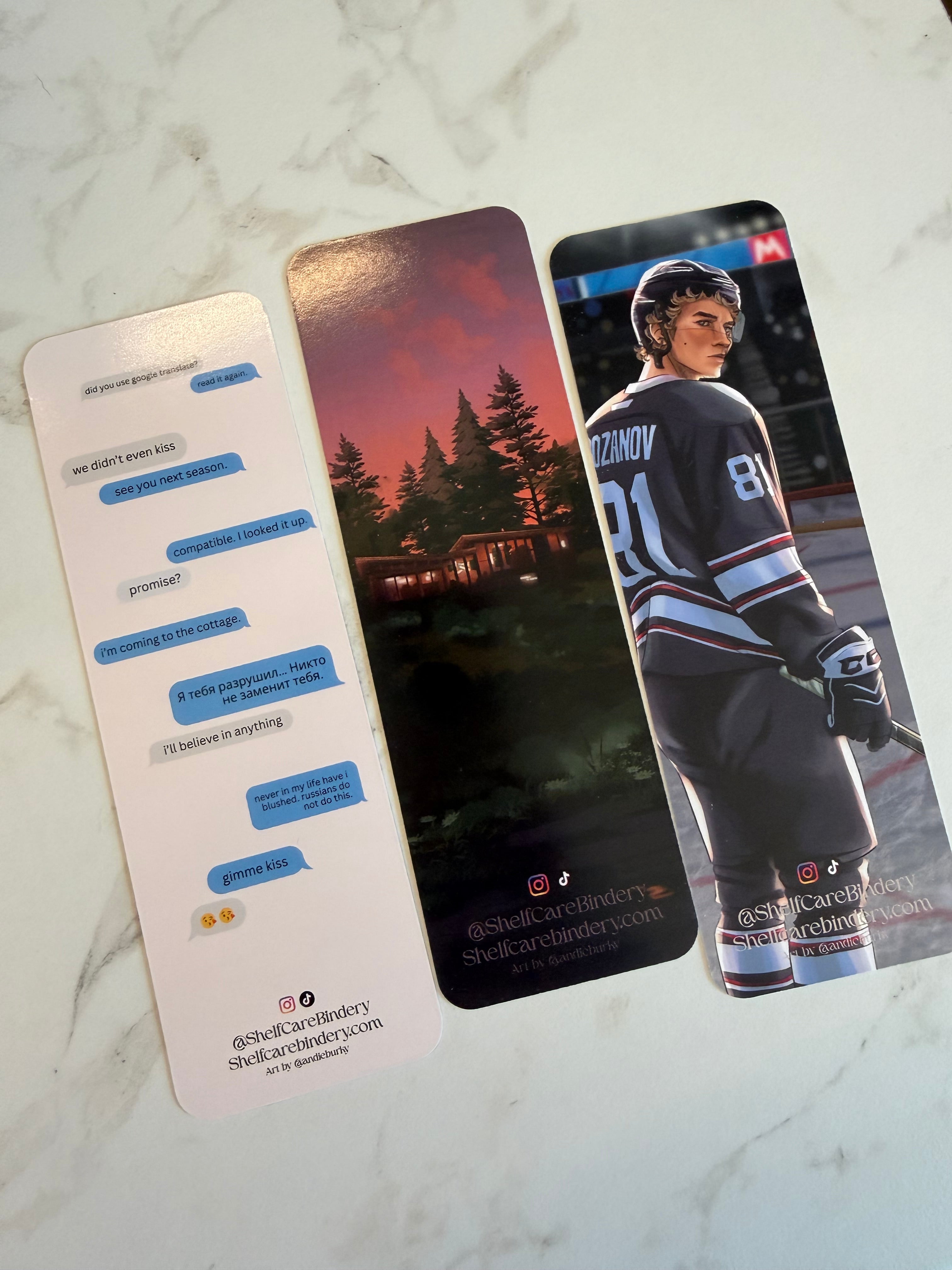 Heated Rivalry Bookmark Set One