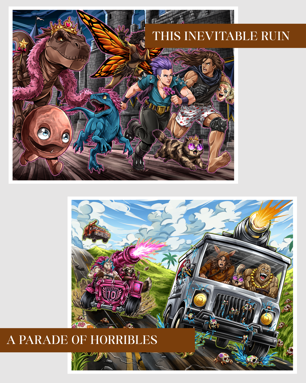 8.5 x 11 Dungeon Crawler Carl Art Prints ft Art by Duarduart