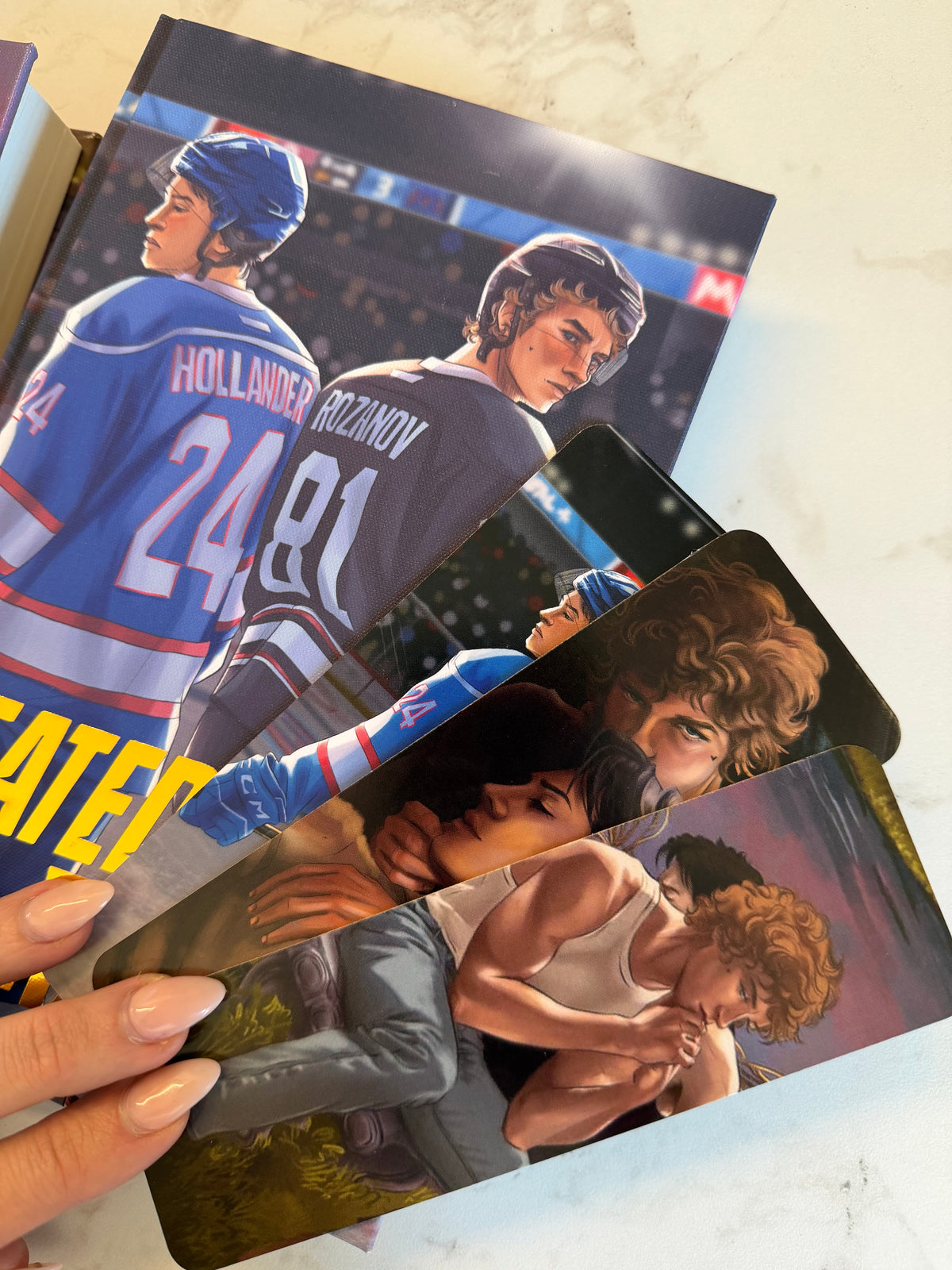 Heated Rivalry Bookmark Set One