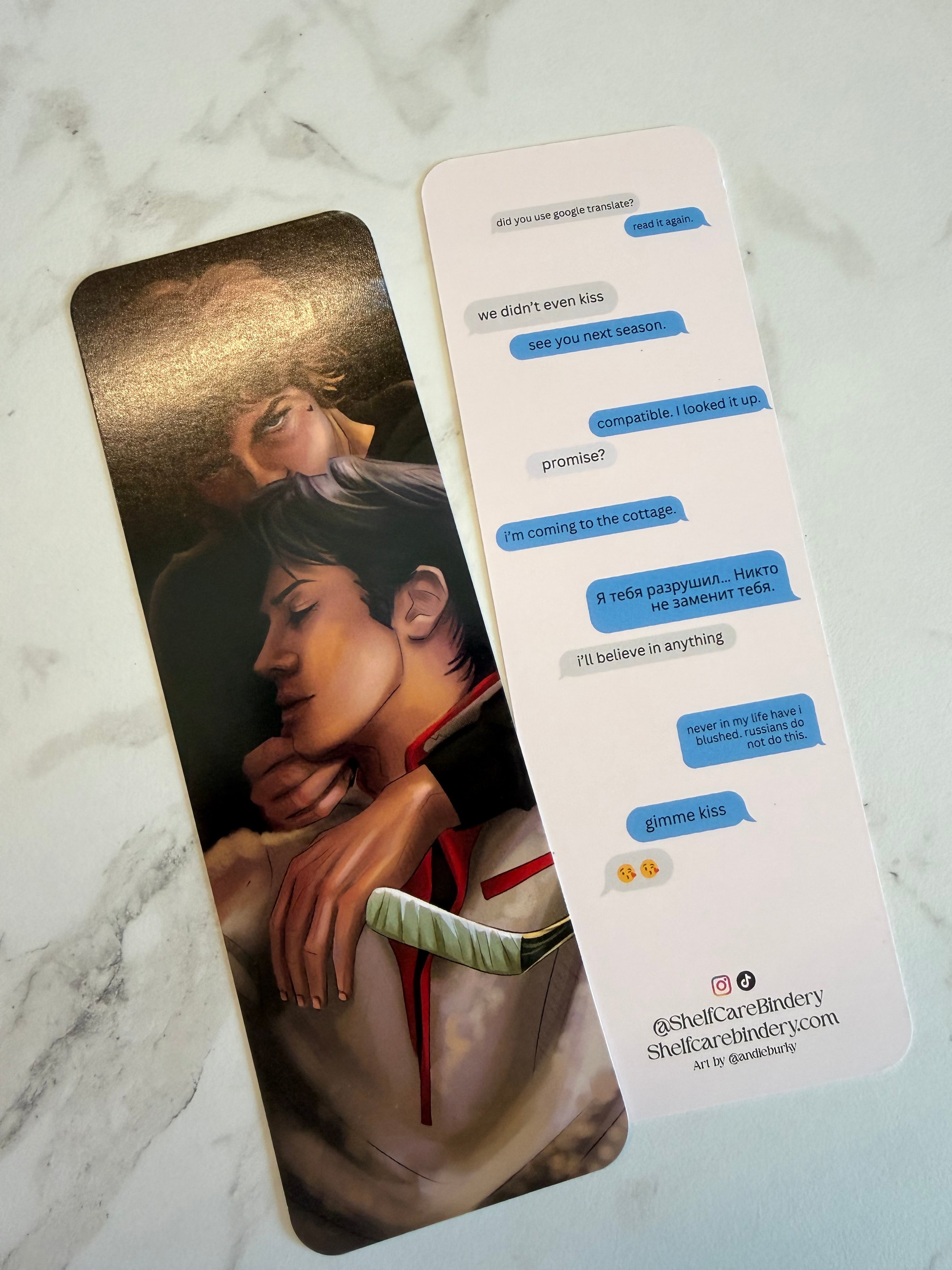 Heated Rivalry Bookmark Set One