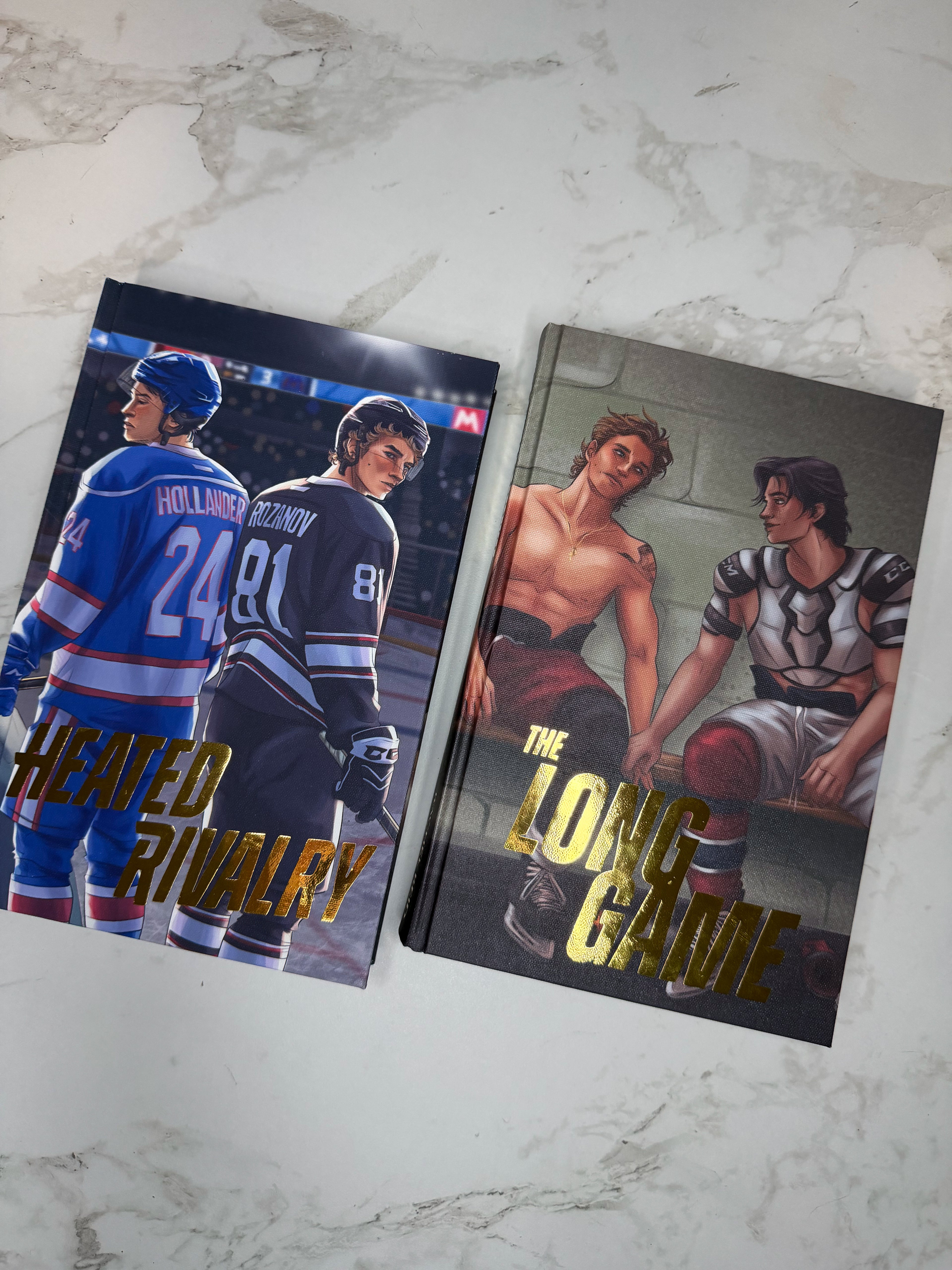 Heated Rivalry & The Long Game by Rachel Reid in Collaboration with Andie Burky