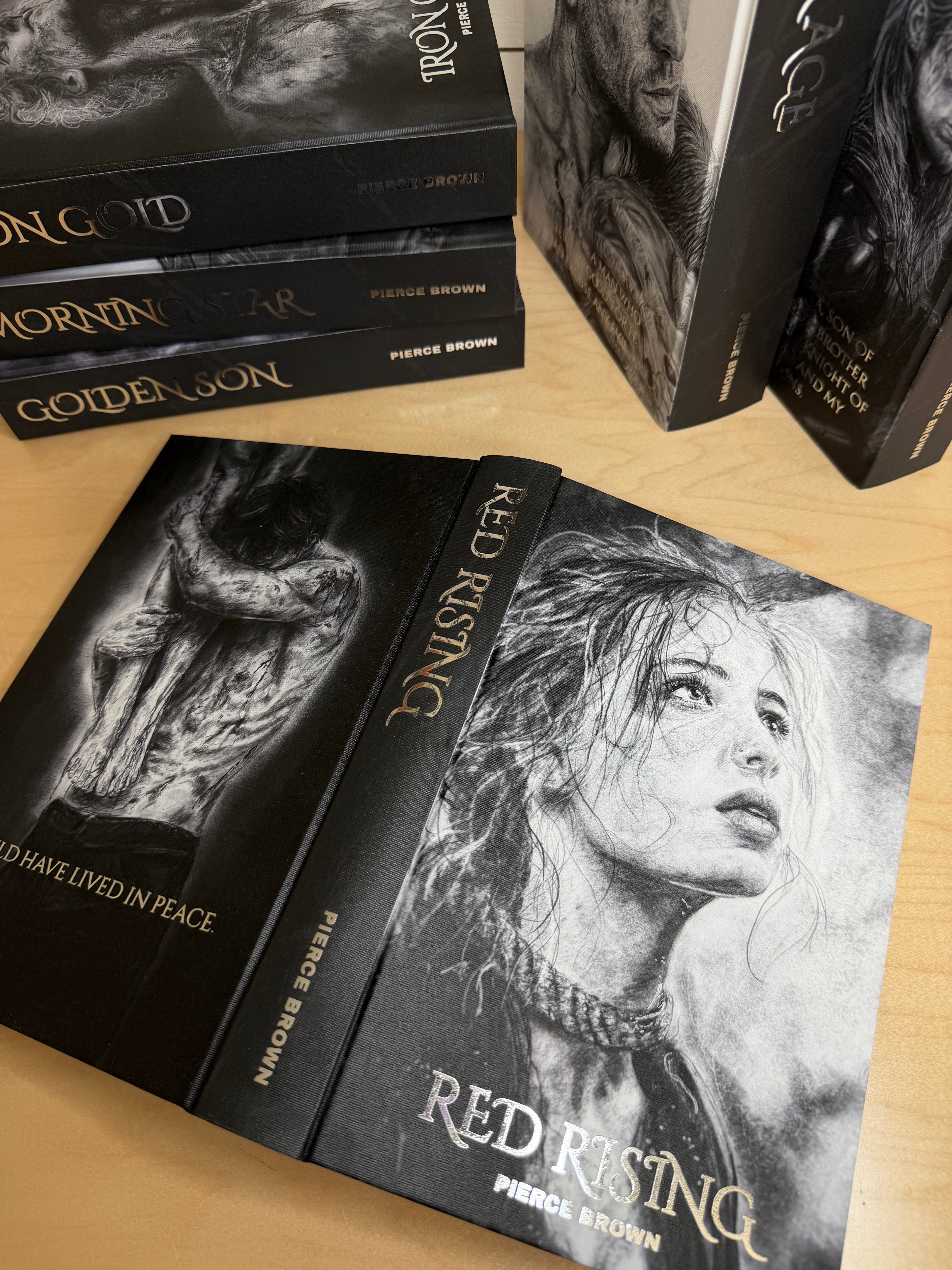 Red Rising Series by Pierce Brown ft art by Red Murphy