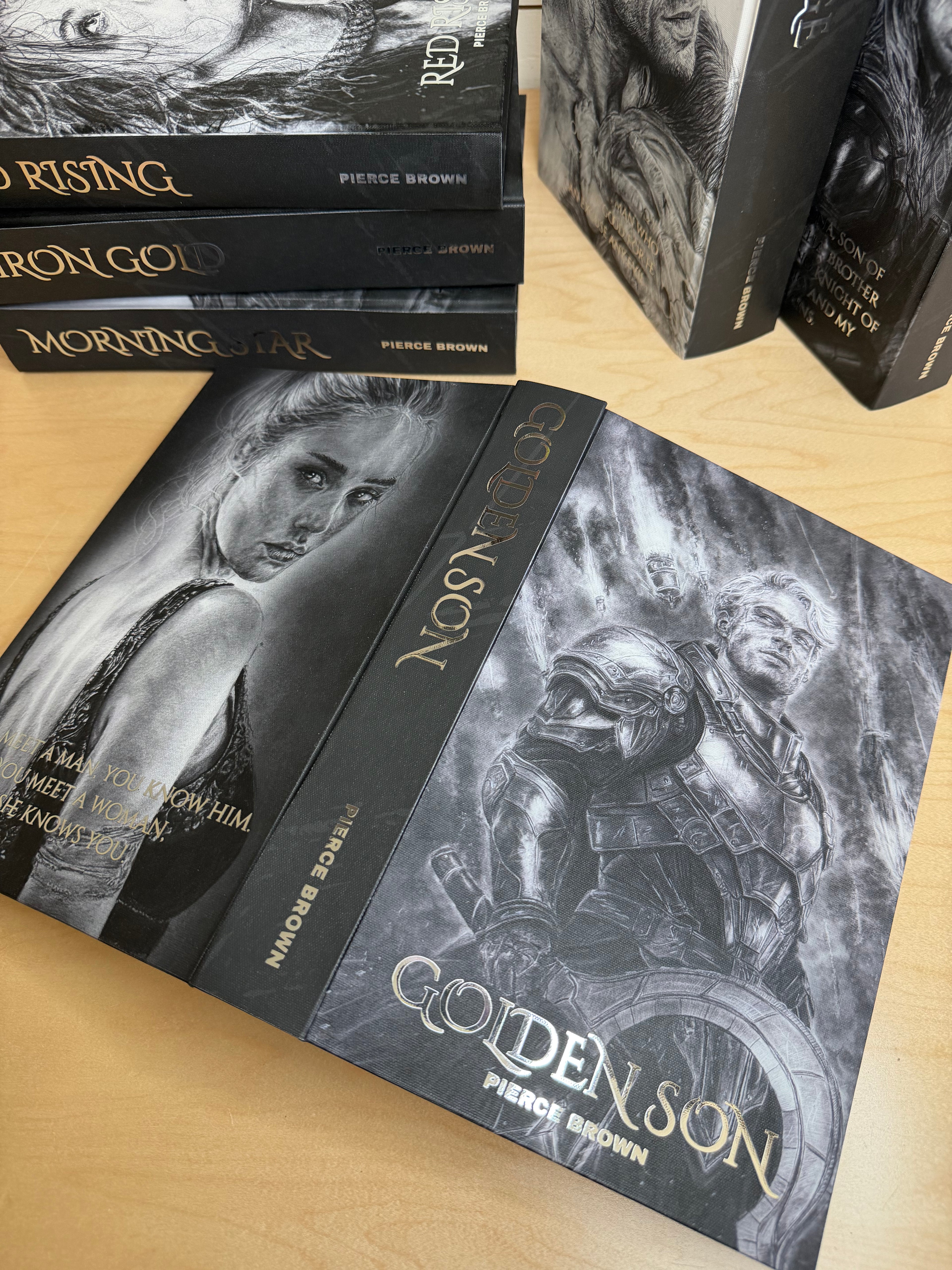 Red Rising Series by Pierce Brown ft art by Red Murphy