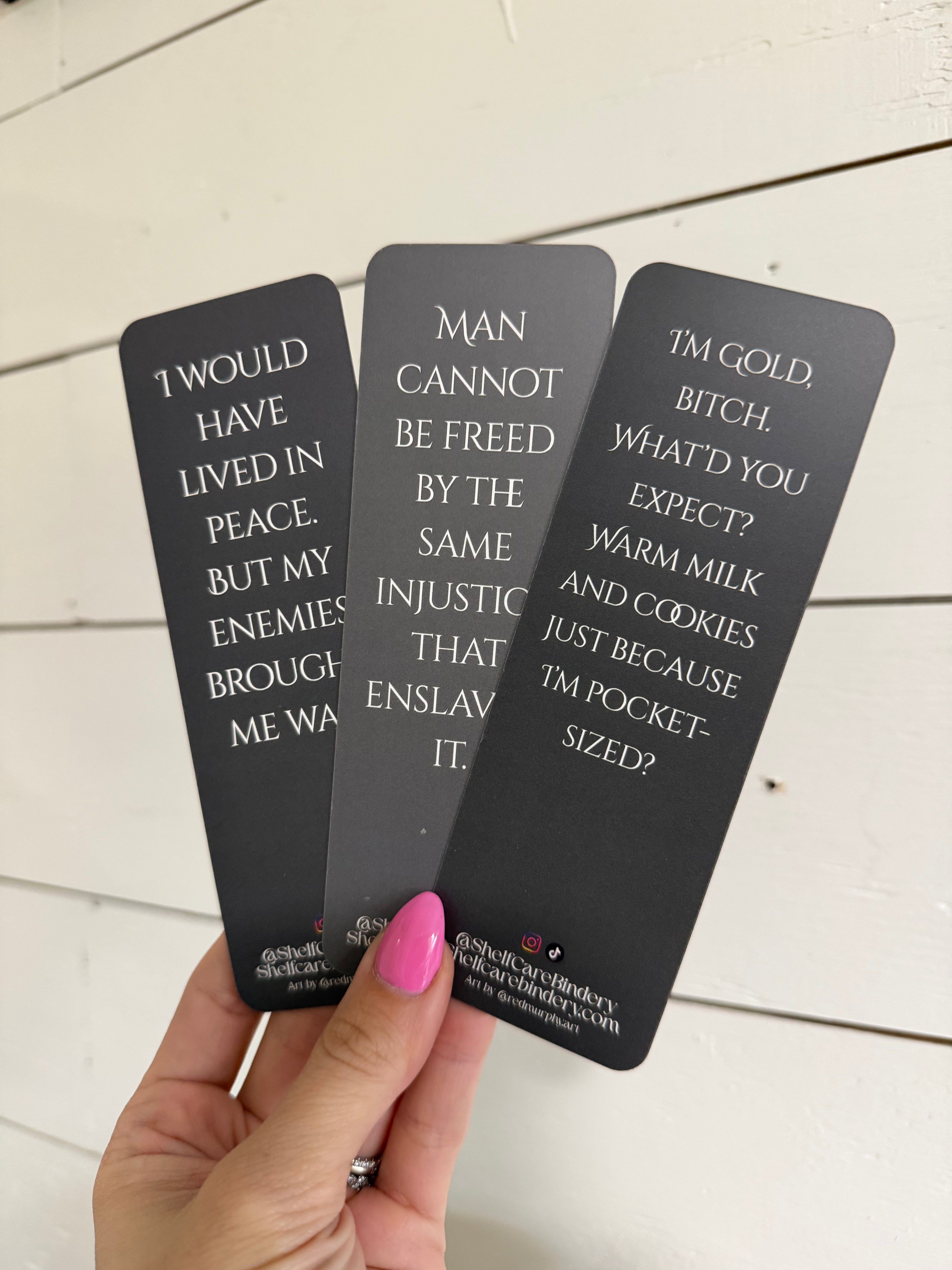 Red Murphy Art Bookmarks