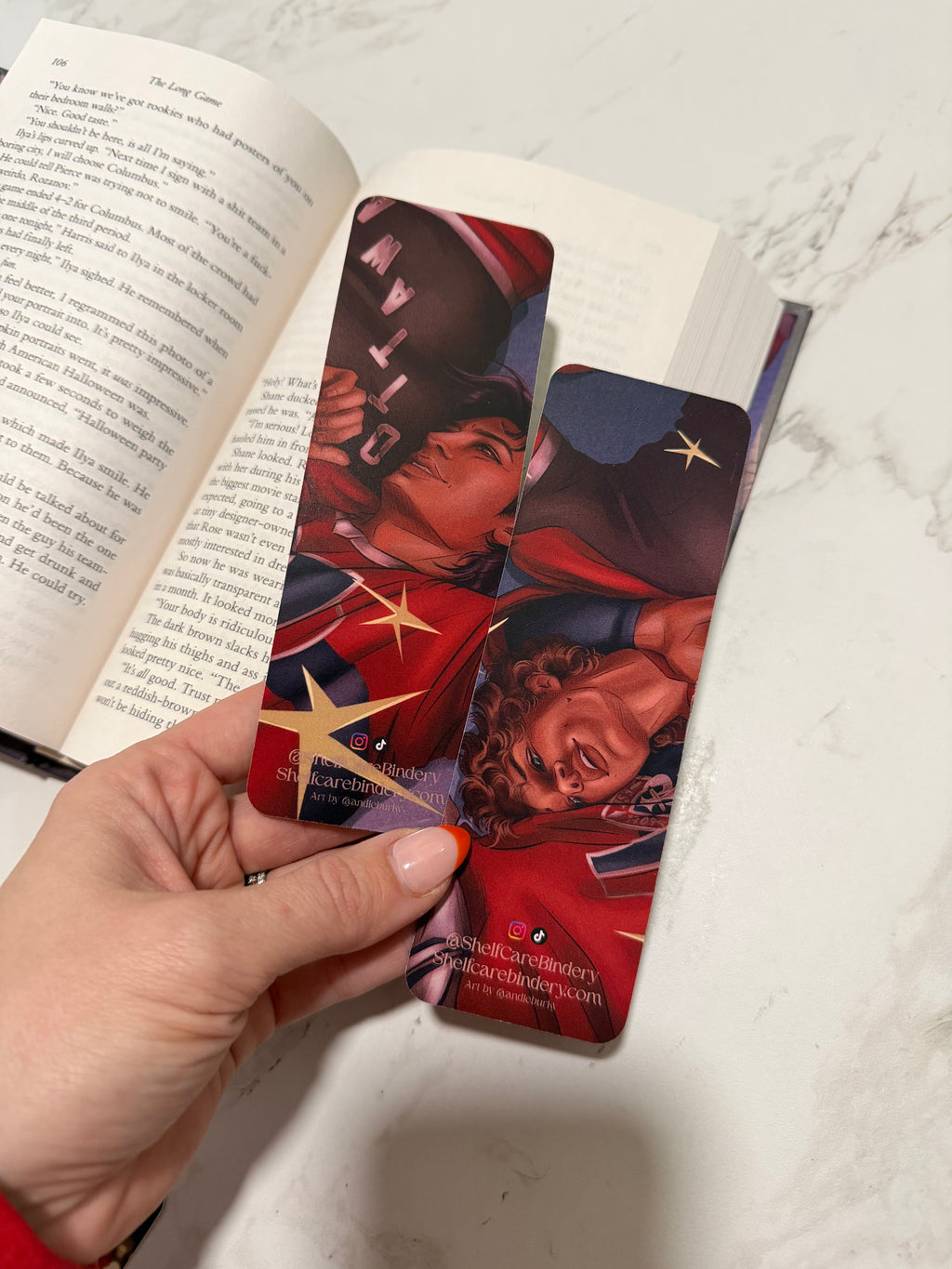 Heated Rivalry Bookmark Set Two