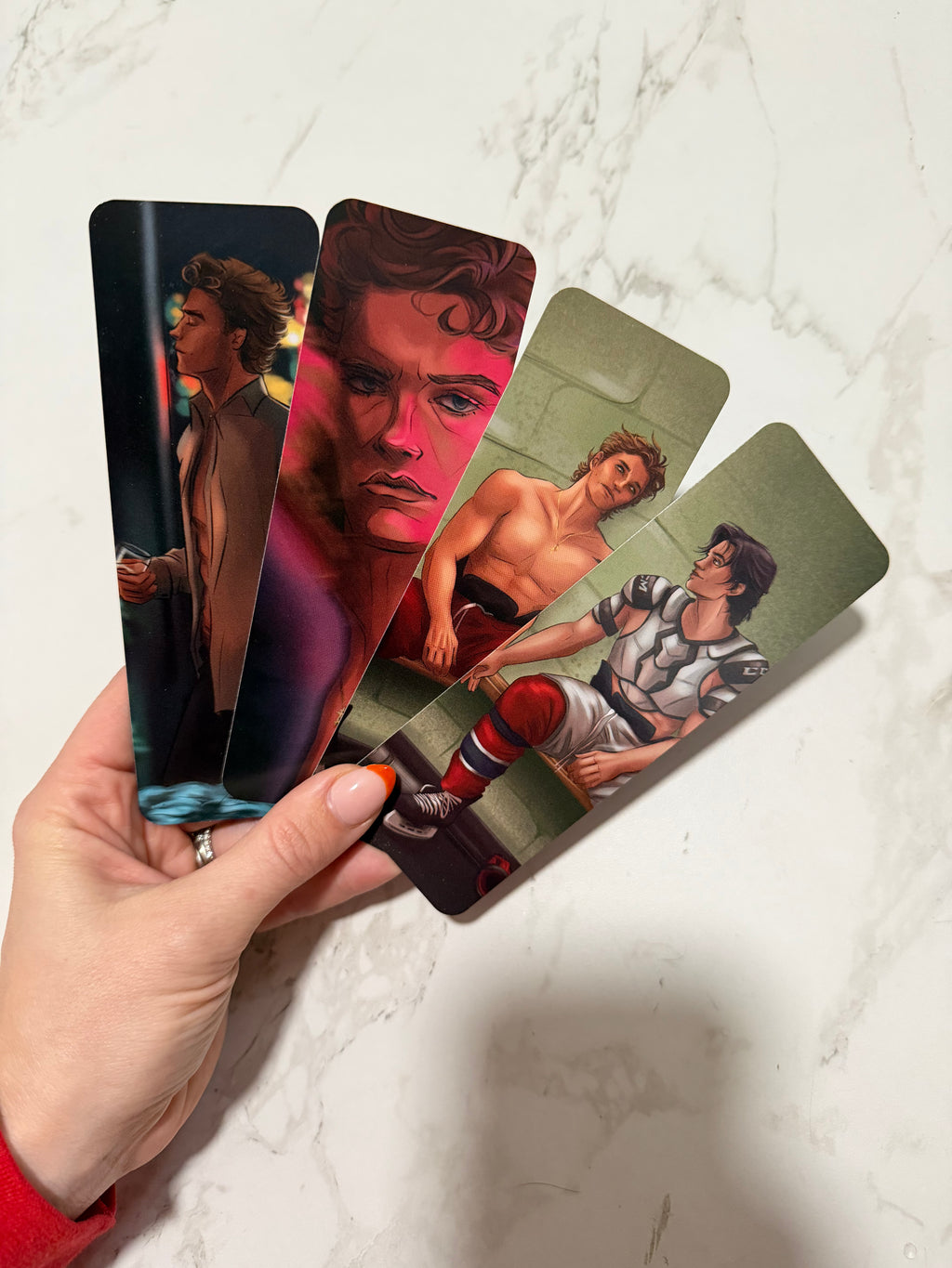 Heated Rivalry Bookmark Set Two