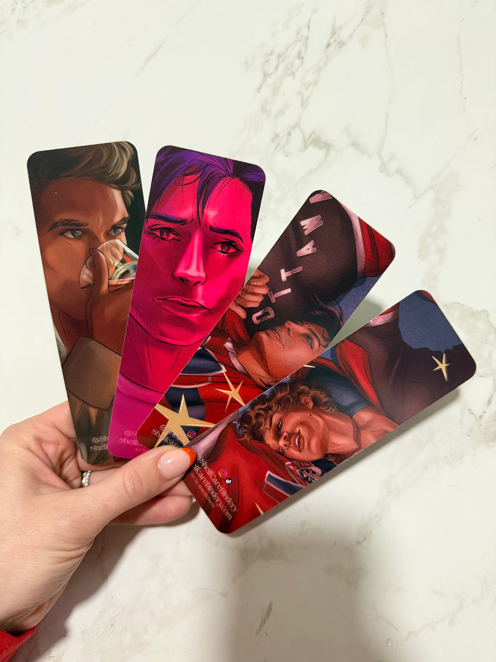 Heated Rivalry Bookmark Set Two